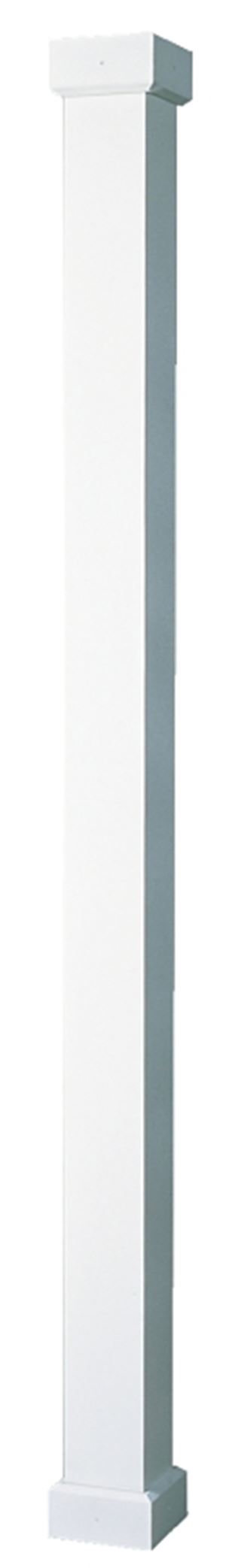 AFCO Empire Series 600EC0708K Tradition Column Kit, 8 ft H, Square, Aluminum, White