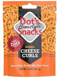 Dots Homestyle Pretzels 6003 Curl Pretzel, Cheese Flavor, 3.5 oz  10 Pack