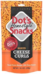 Dots Homestyle Pretzels 6006 Curl Pretzel, Cheese Flavor, 10 oz  16 Pack