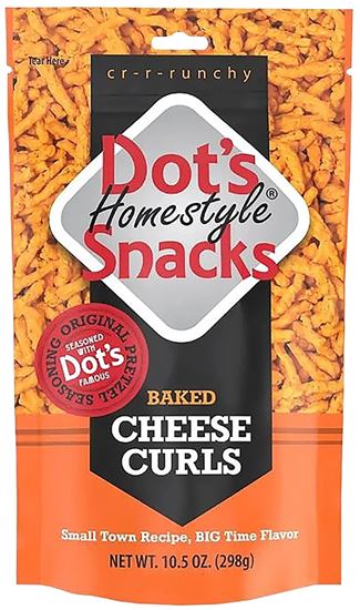 Dot's Homestyle Pretzels 6006 Curl Pretzel, Cheese Flavor, 10 oz  16 Pack