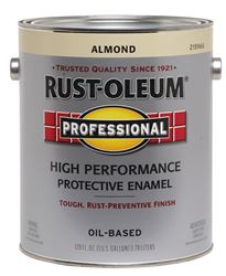 RUST-OLEUM PROFESSIONAL 215966 Protective Enamel, Gloss, Almond, 1 gal Can  2 Pack