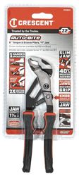 Crescent Z2 Auto-Bite Series RTAB6CG Tongue and Groove Plier, 6.9 in OAL, 1-1/4 in Jaw, Self-Locking Adjustment