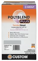CUSTOM Polyblend Plus PBPG1157-4 Sanded Grout, Solid Powder, Characteristic, Platinum, 7 lb Box