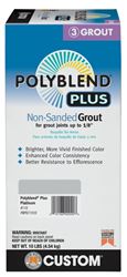 CUSTOM Polyblend PBPG11510 Non-Sanded Grout, Solid Powder, Characteristic, Platinum, 10 lb Box