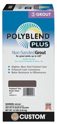 CUSTOM Polyblend PBPG64710 Non-Sanded Grout, Solid Powder, Characteristic, Brown Velvet, 10 lb Box