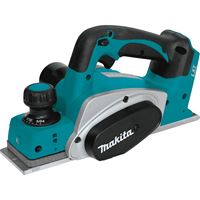 Makita XPK01Z Planer, Tool Only, 18 V, 7200 mAh, 3-1/4 in W Planning, 5/64 in D Planning, Double-Edged Blade