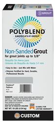 Custom Polyblend PBG11510 Non-Sanded Grout, Platinum, 10 lb Box 