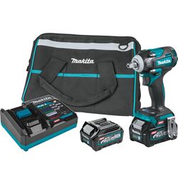 Makita XGT GWT05D Impact Wrench Kit with Detent Anvil, Battery Included, 40 V, 2.5 Ah, 1/2 in Drive, Square Drive