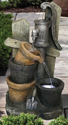Seasonal Trends Y95891 Water Fountain, Old Fashion Pump
