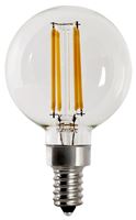 Feit Electric BPG1660950CAFIL/2 LED Light Bulb, Globe, G16 Lamp, E12 Lamp Base, Dimmable, 5000 K Color Temp, 2/PK, Pack of 6 