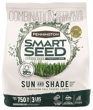 Pennington 100526675 Tall Fescue Grass Seed + Fertilzer, 3 lb Bag