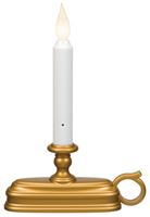 Xodus Innovations FPC1325B Candle, C Alkaline Battery, LED Bulb, Antique Brass Holder, Pack of 6 