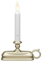 Xodus Innovations FPC1325P Candle, C Alkaline Battery, LED Bulb, Pewter Holder  6 Pack