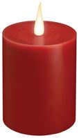 Xodus Innovations +C1684R Candle, Red Candle, D Alkaline Battery, LED Bulb 3 Pack 