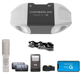 Chamberlain C2405 Garage Door Opener, Chain Drive, OS: myQ and Security+ 2.0