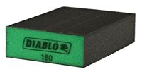 Diablo ENDURA-BOND DFBBLOCUFN01G Flat Edge Sanding Block, 4 in L, 2-1/2 in W, 180 Grit, Ultra Fine