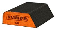 Diablo ENDURA-BOND DFBCOMBMED01G Dual Edge Sanding Block, 4 in L, 2-1/2 in W, 60 Grit, Medium