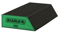 Diablo DFBLANGSFN04G Sanding Sponge, 5 in L, 3 in W, 180 Grit, Ultra Fine, Aluminum Oxide Abrasive
