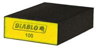 Diablo DFBLBLOFIN01G Sanding Sponge, 5 in L, 3 in W, 100 Grit, Fine, Aluminum Oxide Abrasive