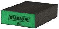 Diablo DFBLBLOSFN04G Sanding Sponge, 5 in L, 3 in W, 180 Grit, Ultra Fine, Aluminum Oxide Abrasive