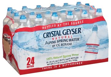 Crystal Geyser 24772-1 Alpine Spring Water, 25.3 fl-oz Bottle, Pack of 24 