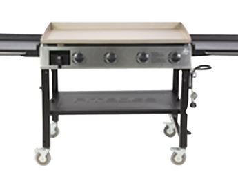 PIT BOSS 10555 Outdoor Griddle Grill, 62,000 Btu, Liquid Propane, Natural Gas, 4-Burner, Side Shelf Included: Yes
