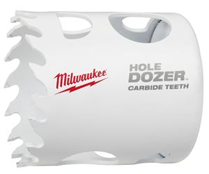 Milwaukee Hole Dozer 49-56-0717 Hole Saw, 1-3/4 in Dia, 1-3/4 in D Cutting, 4 TPI, Carbide Cutting Edge