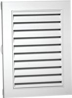 Duraflo 626075-00 Gable Vent, 18-1/4 in L x 12-1/2 in W Rough Opening, Polypropylene, White 