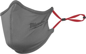 Milwaukee 48-73-4230 2-Layer Face Mask, One-Size Mask, Nylon/Polyester/Spandex Facepiece, Gray, 1/PK
