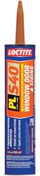 Loctite 1618516 Polyurethane Sealant, Redwood Tan, 7 Days Curing, 20 to 120 deg F, 10 oz Cartridge 12 Pack 