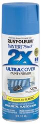 2X ULTRA COVER 249062 Acrylic Spray Paint, Satin, Wildflower Blue, 12 oz, Can