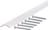 M-D 70276 Cove Moulding with Screw, Aluminum, Silver