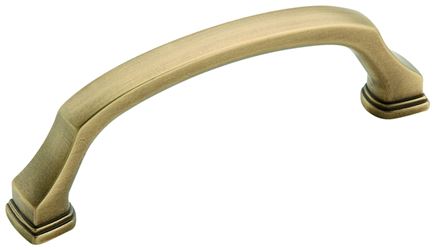 Amerock Revitalize Series BP55344GB Cabinet Pull, 4-5/16 in L Handle, 5/8 in H Handle, 1-7/16 in Projection, Zinc
