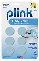 Plink PDF12T Drain Freshener and Cleaner, 1.37 oz, Tablet, Fresh Lemon