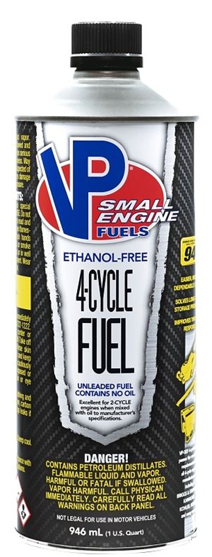 VP Fuel 6205 4-Cycle Small Engine Fuel, Hydrocarbon, 1 qt, Pack of 8