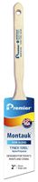 Premier Montauk 17211 Paint Brush, Firm Brush, 2-11/16 in L Bristle, Nylon/Polyester Bristle, Angle Sash Handle
