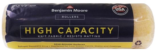 Benjamin Moore U66004-018 High-Capacity Roller Cover, 1/2 in Thick Nap, 9 in L