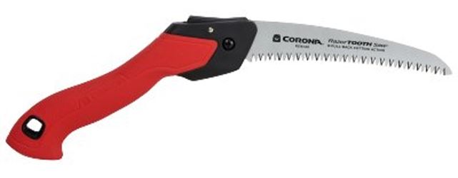 CORONA RS16120 Folding Pruning Saw, 7 in Blade, SK5 Steel Blade, 6 TPI, Plastic Handle, Non-Slip Handle