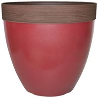 Southern Patio HDR-077084 Hornsby Planter, Resin, Red