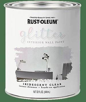 Rust-Oleum 323860 Craft Paint, Flat, Iridescent Clear, 1 qt