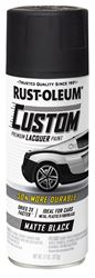 RUST-OLEUM AUTOMOTIVE 332289 Acrylic Automotive Spray Paint, Matte, Black, 11 oz, Can