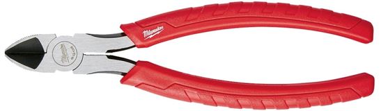 Milwaukee 48-22-6108 Diagonal Cutting Plier, 8 in OAL, 11/32 in Cutting Capacity, 1-5/64 in Jaw Opening, Red Handle