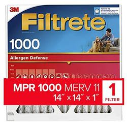 Filtrete AL11-4 Air Filter, 14 in L, 14 in W, 11 MERV, 1000 MPR, Polypropylene Frame  4 Pack