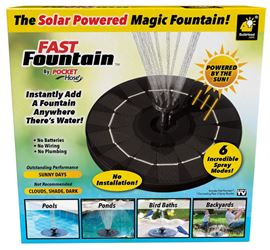 POCKET hose 16111-8 Fast Fountain, Plastic, Black, Smooth