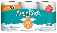 Angel Soft 79397 Toilet Tissue, 2-Ply, Paper  4 Pack