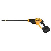 DeWALT DCPW550B Cordless Electric Power Cleaner, 20 V Battery, 1.0 gpm, 550 psi Pressure, 20 ft L Hose, Black/Yellow