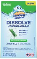 Scrubbing Bubbles Dissolve 00047 Concentrated Bathroom Cleaner Refill, 0.28 oz, Dissolve Pod, Marine, Ozone