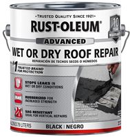 RUST-OLEUM 347427 Wet Roof Repair, Black, Liquid, 0.9 gal