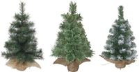 Hometown Holidays 27720 Burlap Tree, 3 Assosrted, 20 in  12 Pack