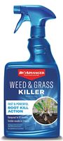 BioAdvanced 704197A RTU Weed and Grass Killer, Liquid, Light Blue, 24 oz Bottle 